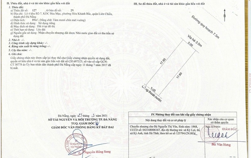 Đất mặt tiền đường 7m5 Bàu Mạc 22 - trục thông Nguyễn An Ninh